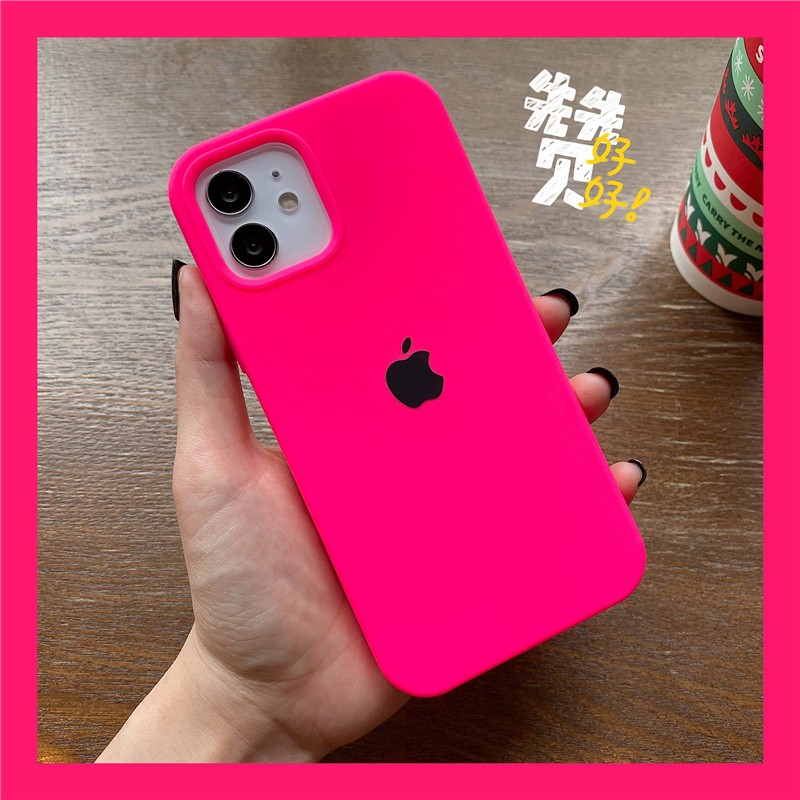 Bright pink Full coverage iPhone 12 12 PRO MAX /12MINI /11 PRO MAX 7 8