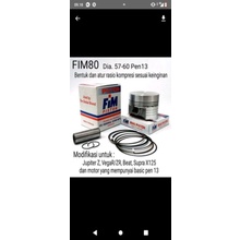 Promo piston kit piston ring pen klip FIM IZUMI Yamaha Vega Jupiter z 57 57.5 58 58.5 59 59.5 60 pen