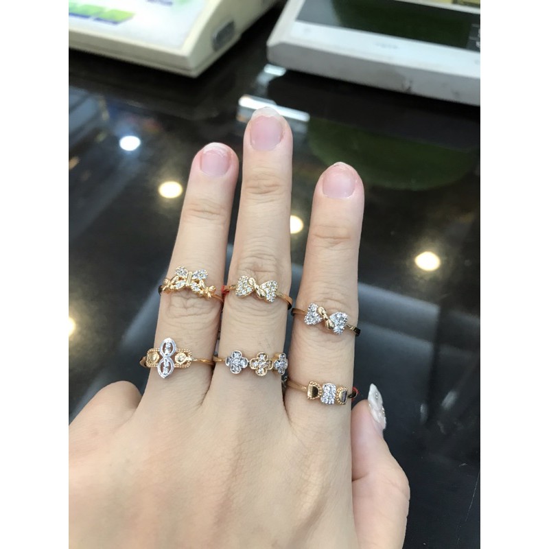 Cincin fashion emas asli kadar 300