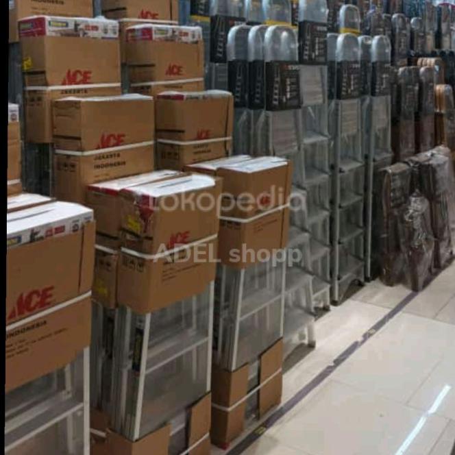 Krisbow 2.4M Tangga Lipat Multi Aluminium 4 Step