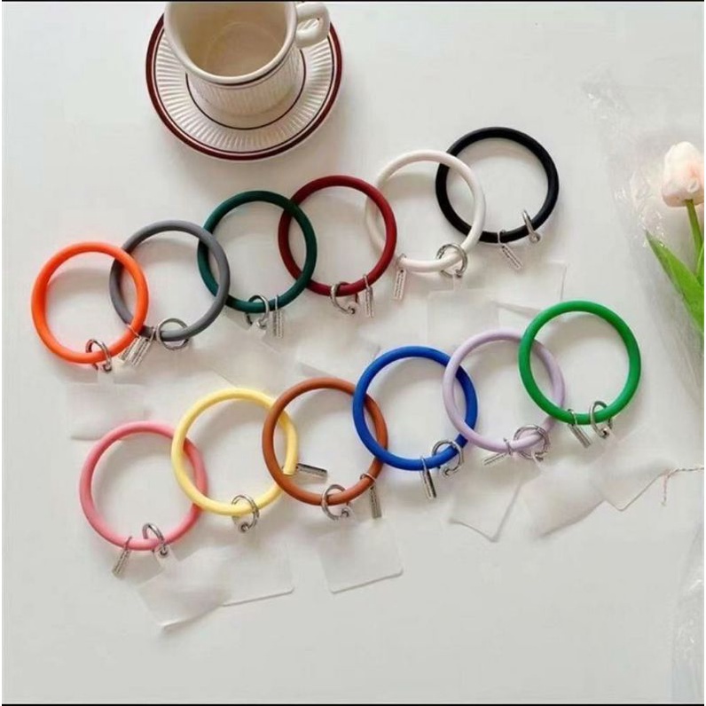 gantungan gelang tangan hp silikon