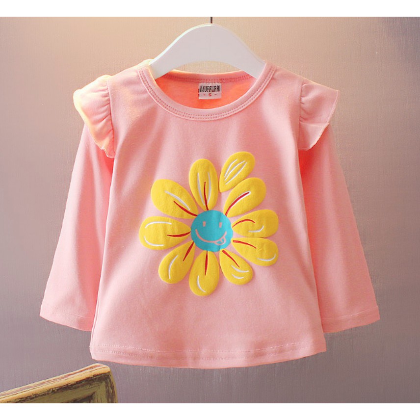 babyfit EA10 SUNFLOWER kaos oblong lengan panjang baju babyfit EA10 SUNFLOWER kaos oblong lengan panjang baju
