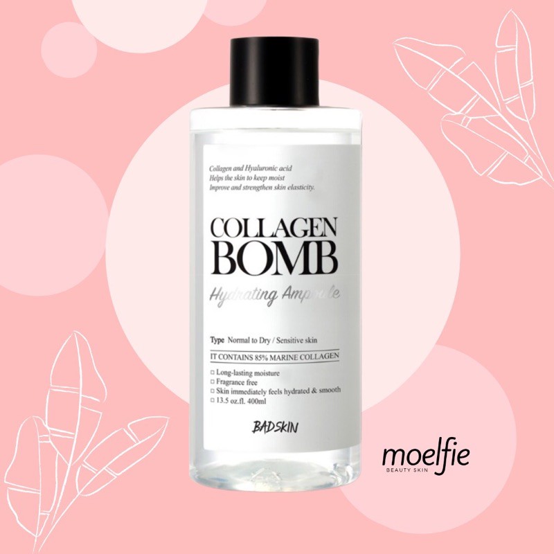 [FULL SIZE - EXP 03/2024] BADSKIN COLLAGEN BOMB HYDRATING AMPOULE 400ml