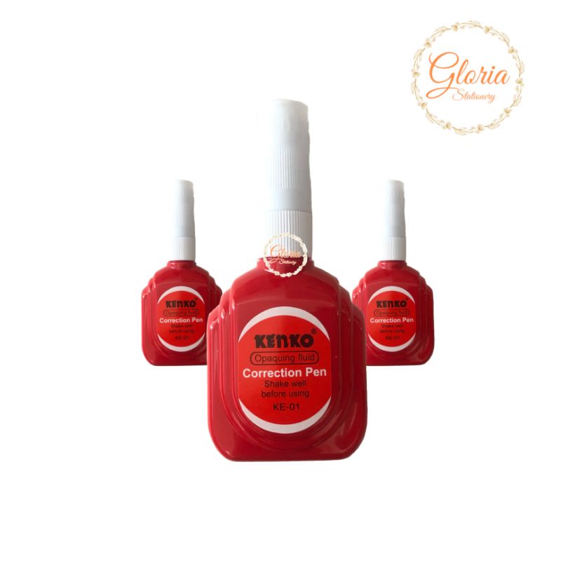 

Kenko Tip ex botol merah Ke 01/ Tip Ex cair Botol merah Ke 01 Kenko/Tipe X cair kenko KE 01/ Correction pen Tip-X Fluid botol merah/Penghapus cair Tip Ex KE 01 Kenko
