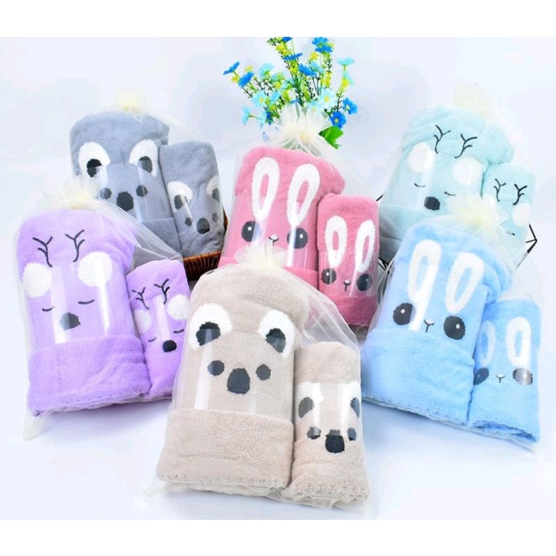 HANDUK BAYI MICROFIBER BONEKA / HANDUK ANAK / HANDUK MURAH / HANDUK QUICKDRY-3