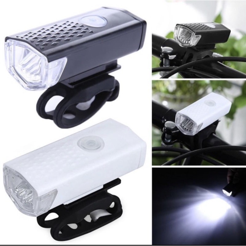 Lampu Depan Sepeda LED - USB Bike Light Rechargeable