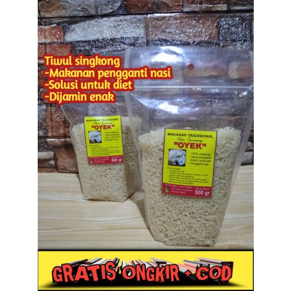 

oyek singkong / nasi tiwul 1kg