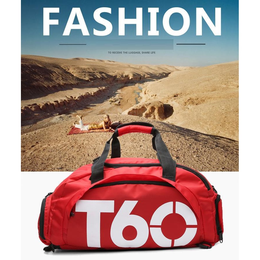 MaxFashionStore Tas Ransel dan Duffel Gym Bag - T60