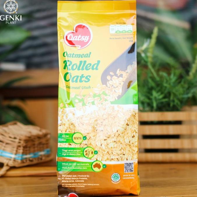 

Diskon Oatsy Oatmeal Rolled Oats (Whole Grain) - 1 kg Diskon