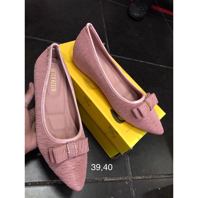 PETER KEIZA 39 40 Original sepatu flat shoes wanita branded matahari pesta brand import pink merah m