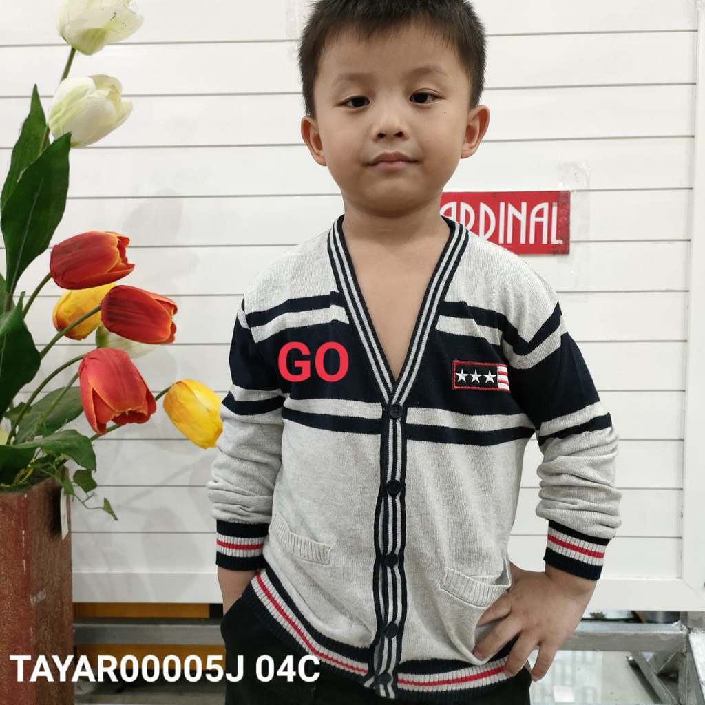 gos JKB CARDINAL KIDS SWEATER Kardigan Tangan Panjang Cardinal Jaket Kancing Anak Laki Laki keren