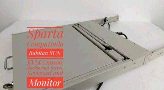 Rakitan SUN KVM Console Rackmount Server Keyboard and Monitor kondisi Second