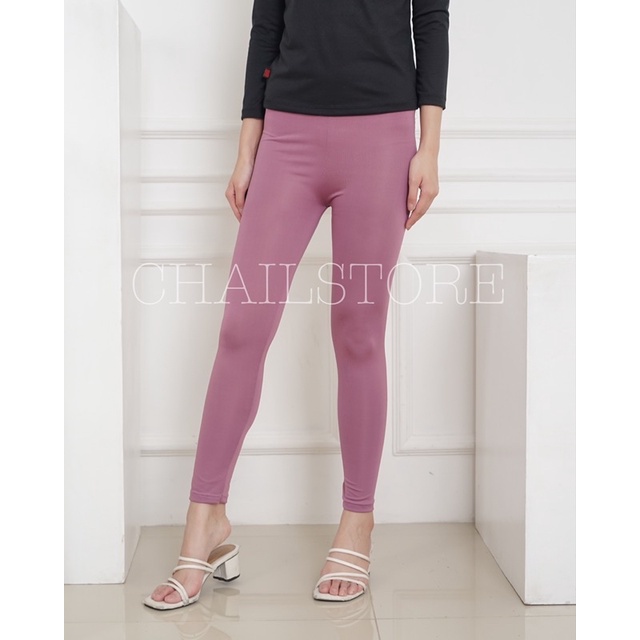 celana legging panjang wanita / olahraga / melar /  jumbo /  stretch / lejing karet / dalaman