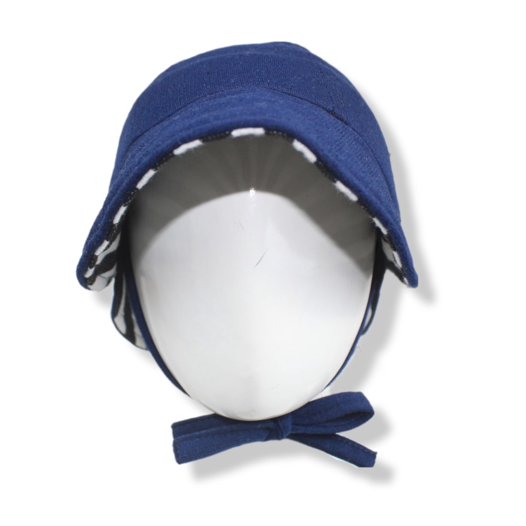 ORION HAT - Topi Anak Tali Hangat Strip Line Laki Perempuan Cowo Cewe Murah Lucu Polos Korea Fleece