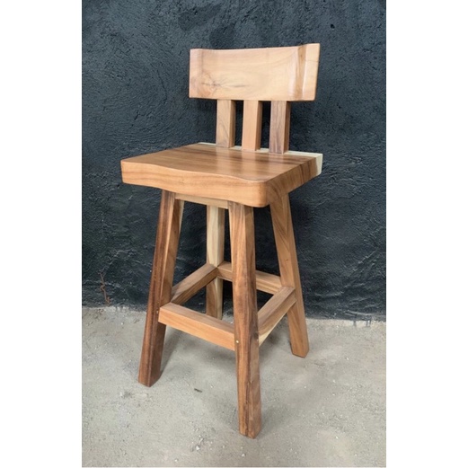 Kursi Bar Kursi Cafe Kayu Trembesi Furniture Asli Jepara