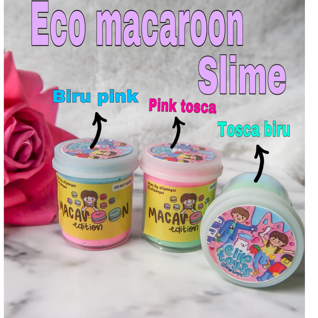 MACAROON SLIME 50GRAM BY ELIPTOYS BEST SELLER