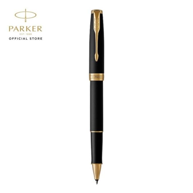 

Parker Sonnet Matte Black Gold Trim Rollerball