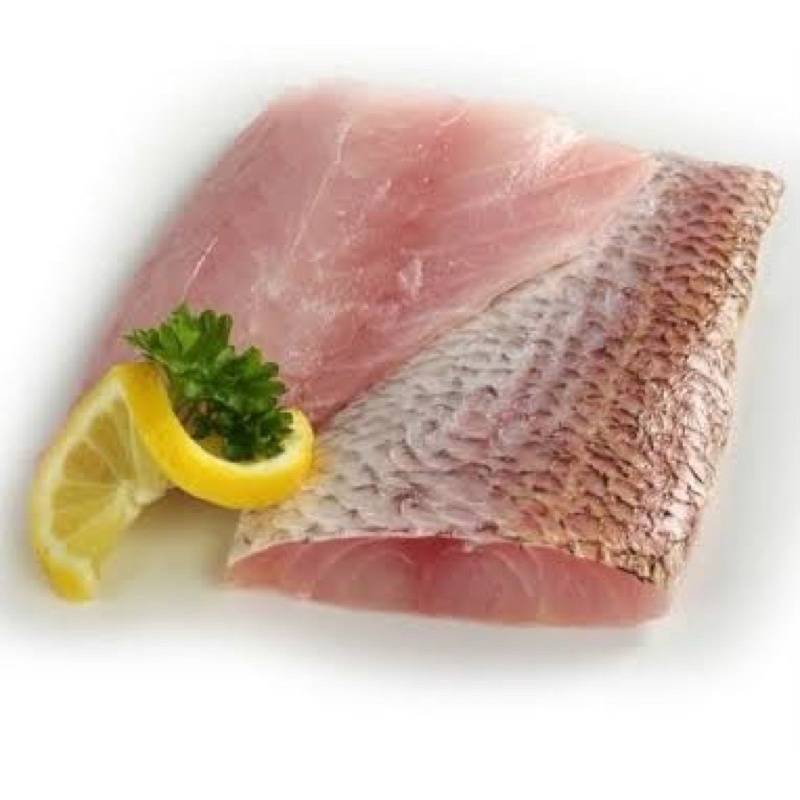 IKAN KAKAP MERAH FILLET FROZEN FRESH SEGAR PUTIH BEKU RED WHITE SNAPPER SEAFOOD MURAH POTONG 500gr