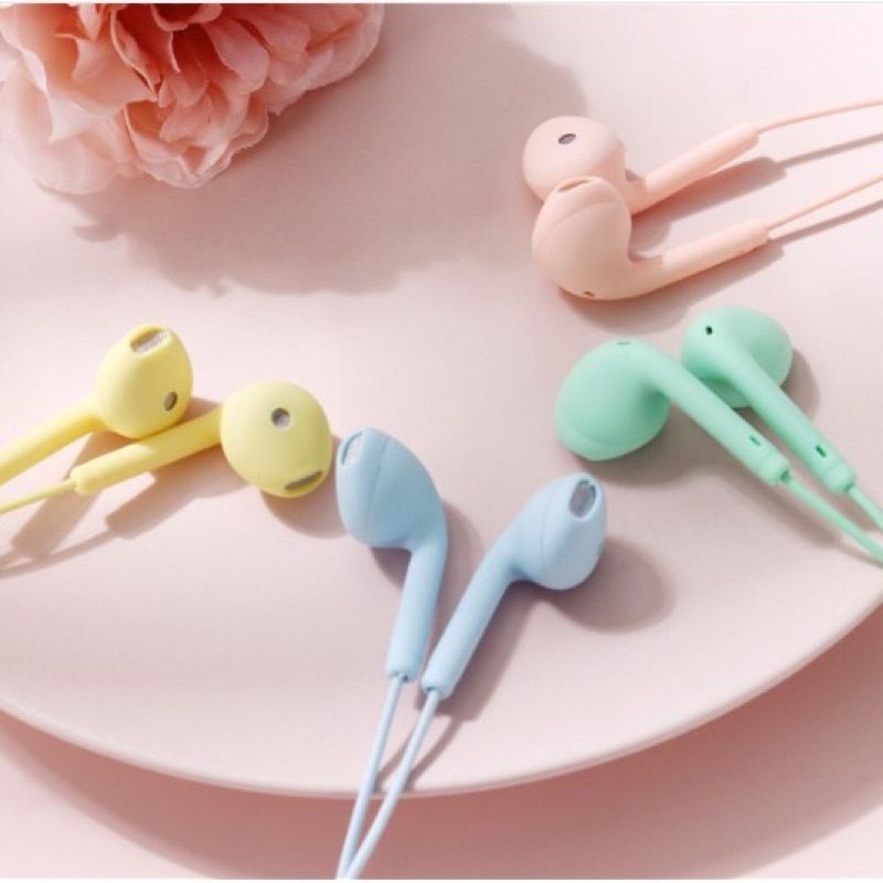 Handsfree Macaron U19 - Candy Colour Earphone Pure Bass U19