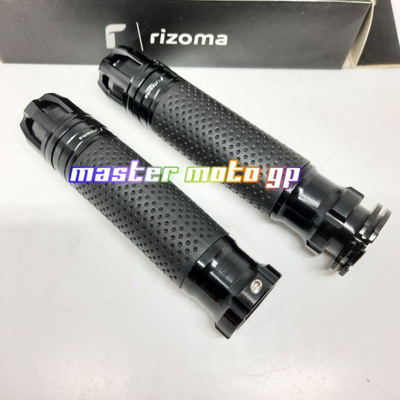 Grip Aluminium Alloy Grip dan Dual Throttle Cover untuk BWS VJR Thunder King Thunder S Little Aru GSXR150 Rush DRG Handgrip cnc mahkota Handfat Grip nmax aerox pcx lexi adv klx Crf vixion Ninja R15 R25 xabre