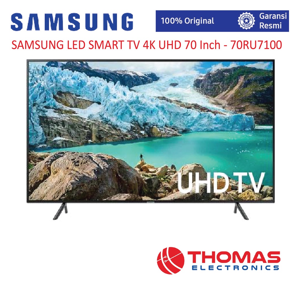 SAMSUNG LED SMART TV 4K UHD 70 Inch 70RU7100 GARANSI RESMI