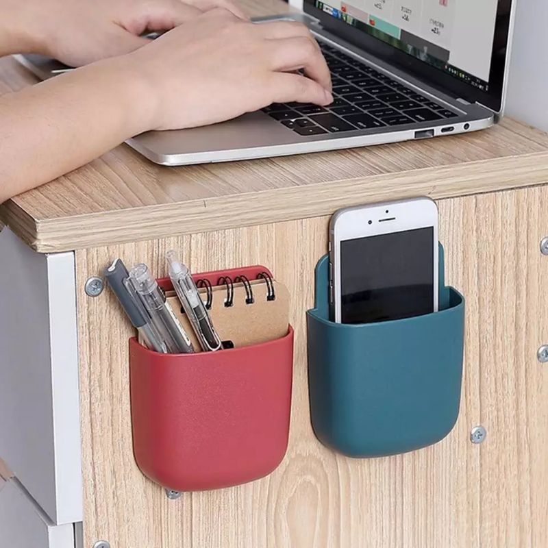 Rak Gantung Remote Hp Polos / Kotak Tempat Penyimpanan Multifungsi