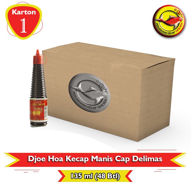 

Djoe Hoa Kecap Manis Cap Delimas 135ml - 48 Botol