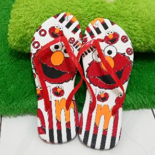  sandal  jepit  wanita elmo  sandal  spon sandal  murah Shopee 