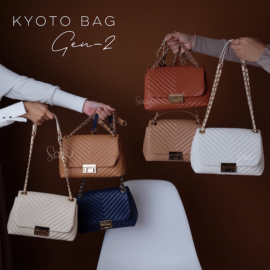 Kyoto Bag, Tas Wanita Premium, Shoulder Bag Kulit Sintetis