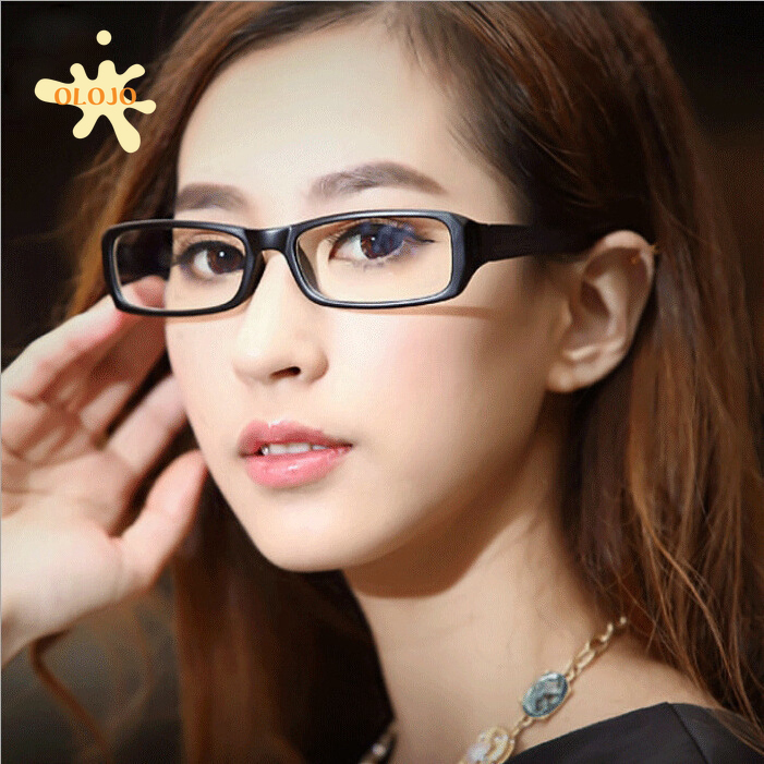 OLOJO Kacamata Wanita Pria Frame Sunglasses Anti Radiasi Lensa Transparan Fasion