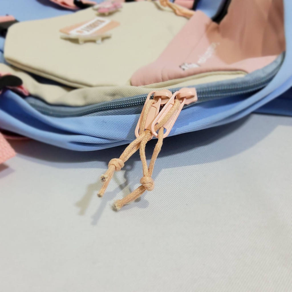 BONUS PIN &amp; Gantungan! Tas Sekolah Remaja Ransel Import Anak SD SMP SMA Backpack Kuliah Korea 402