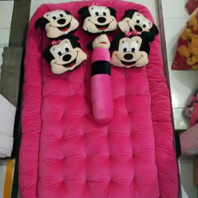Kasur Gender palembang Karakter hello kitty doraemon mickey mouse