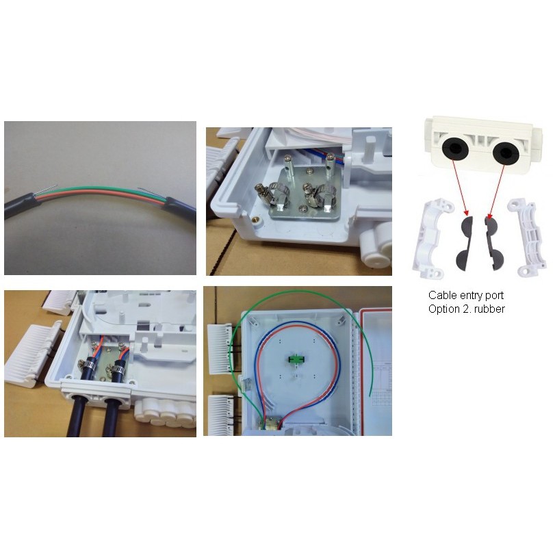 ODP 8 Core SC MODEL Sunsea Double Lock ODP Tiang ODP Pole FIber Optik ORI