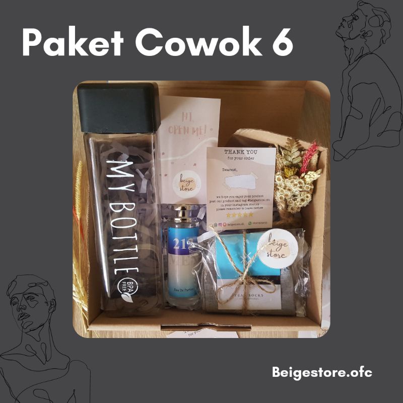 

Paket Cowok 6 - Gift box cowok / Hampers cowok / Hadiah cowok / Ulang tahun / For man boy