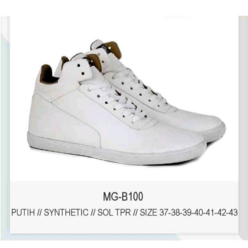 Bisa COD / Sepatu Sneaker 38-44 Pria Wanita / Boots Kets Putih White Remaja Sekolah Modis, 43