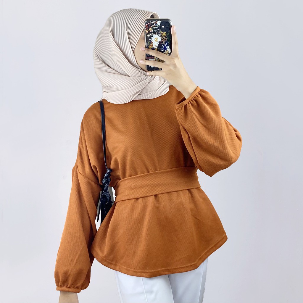 BEFAST - ZEC OOTD Wanita Blouse VAHIDE / Aprilia Blouse / Blouse Wanita Unik / Blouse Terbaru