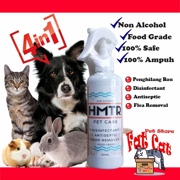Obat Kutu Hewan Anjing &amp; Kucing HMTR Pet Care Flea Removal 4in1