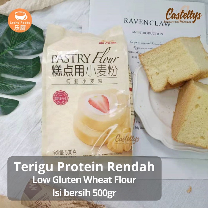 

Pastry Flour Tepung Terigu IMPORT 500gr Protein Rendah untuk Kue Cake Bolu Lapis