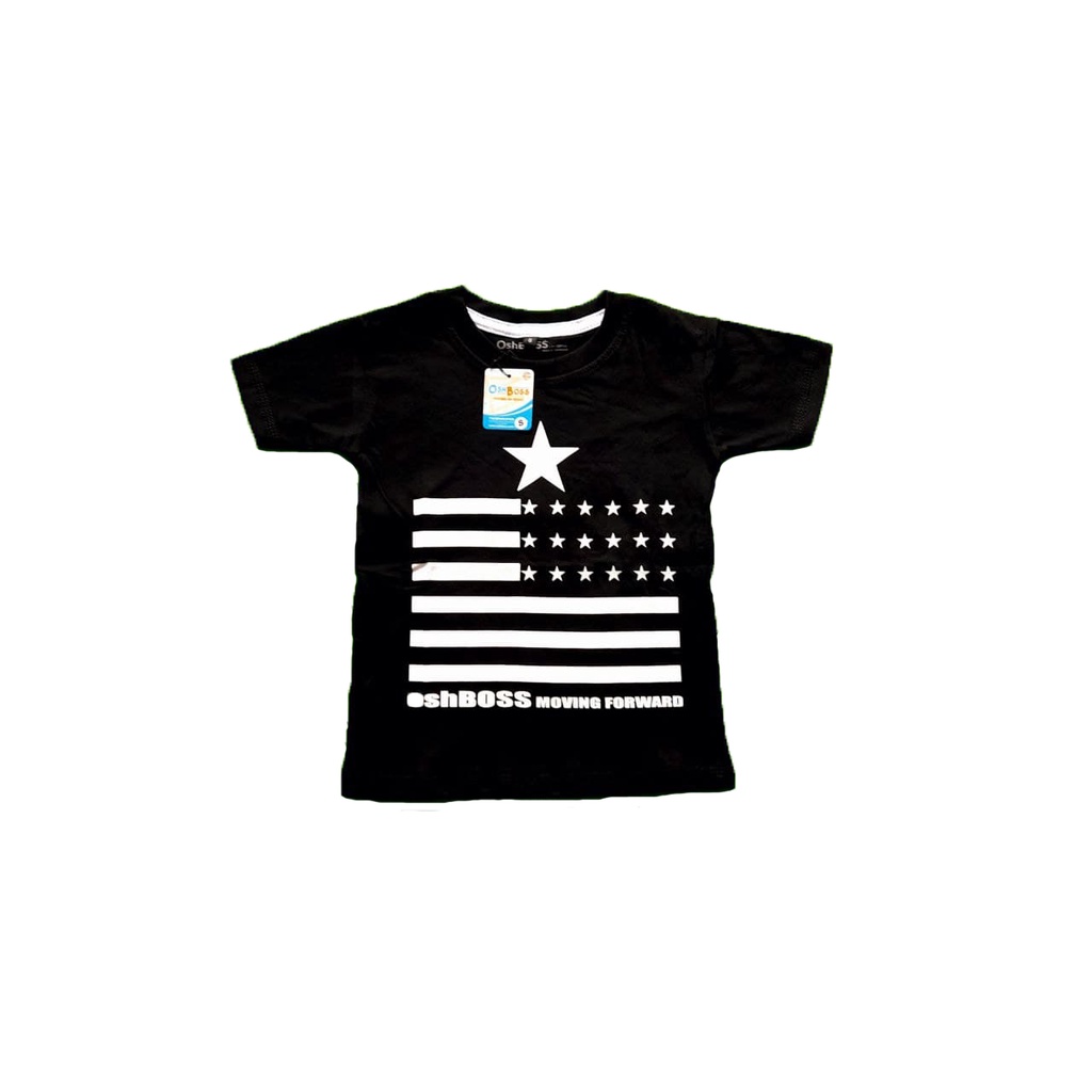 Baju / Kaos Distro Anak Laki Laki dan Perempuan/ Unisex / Baju / Motif Bendera Hitam-2