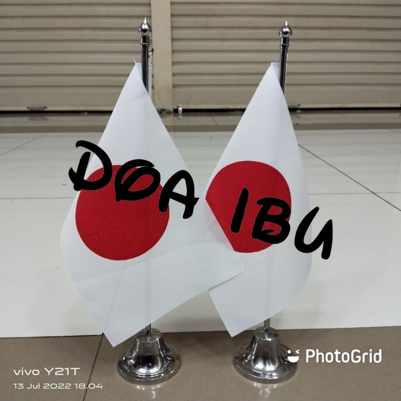 

best seller tiang stenlis meja+bendera JEPANG ready stock