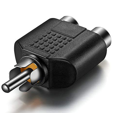 SKU-1052 KONEKTOR Y SPLITTER 1 RCA MALE TO 2 RCA FEMALE / ADAPTER