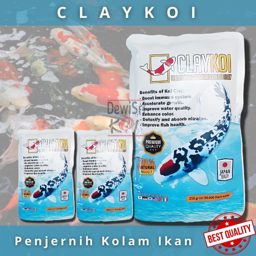 Jual Clay Koi Penjernih Kolam Ikan Calcium Montmorillonte Clay Shopee Indonesia