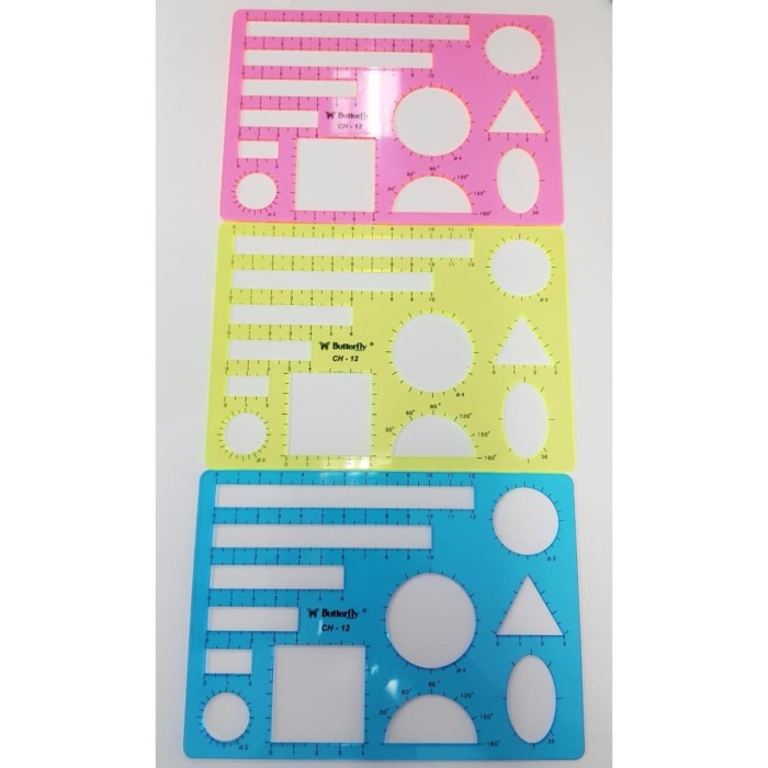 

Murah!!! Butterfly Penggaris Model Ruler CH 12 (Elsoon / Kenko Model Ruler)