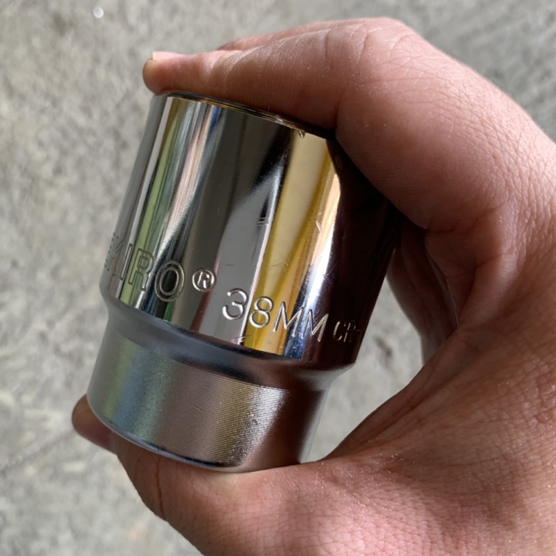 TEKIRO Mata Kunci Sok 38 mm 6PT 3/4” JUMBO Hand Socket Mata Shock 38mm Ukuran Besar 3/4 inch 6 PT