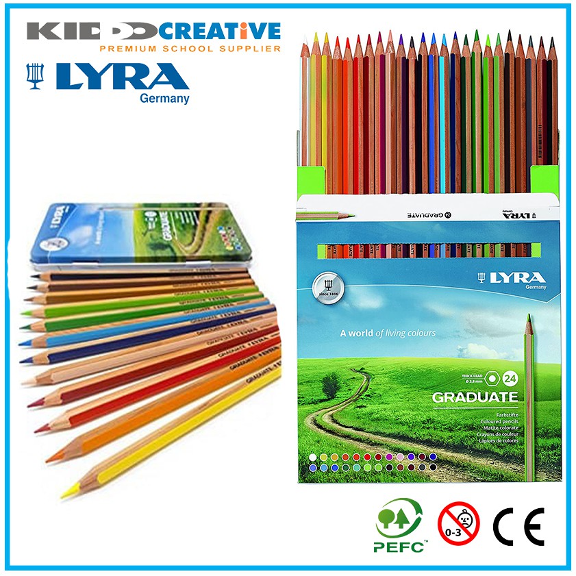 

LYRA GRADUATE PENCIL CARDBOARD SET 24 COLS