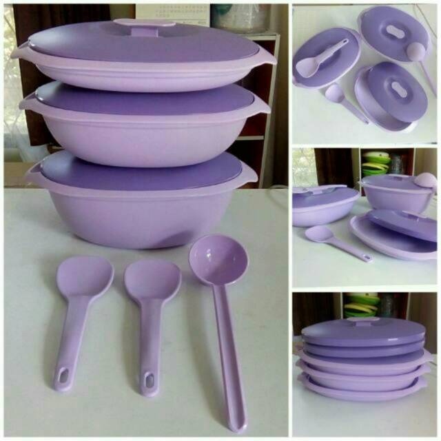 Millenium SERVING SET - Kotak Makanan wadah tempat sayur set mangkok mangkuk piring centong