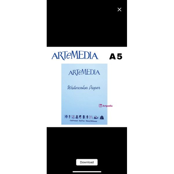 

Eksklusif artemedia buku water color pad a5 Berkualitas