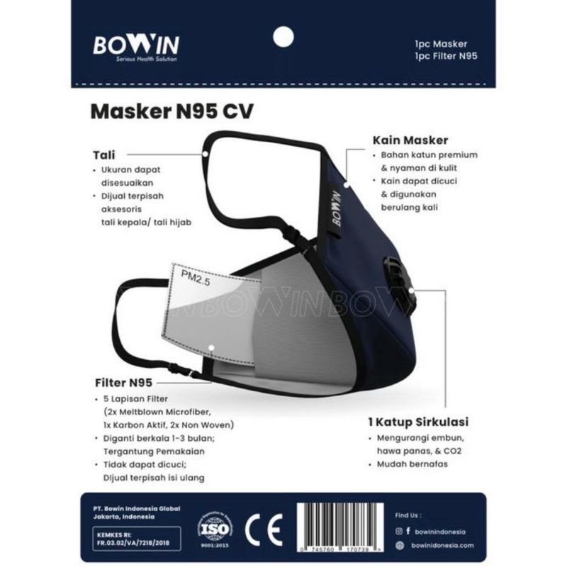 Masker BOWIN N99CV