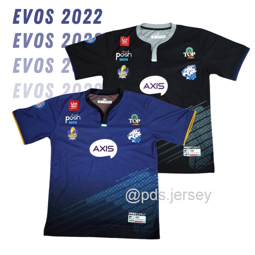 PDS JERSEY EVOS 2022 TERBARU FREE NICKNAME / KAOS BAJU JERSEY GAMING TEAM EVOS ESPORTS NEW PUBG ML F