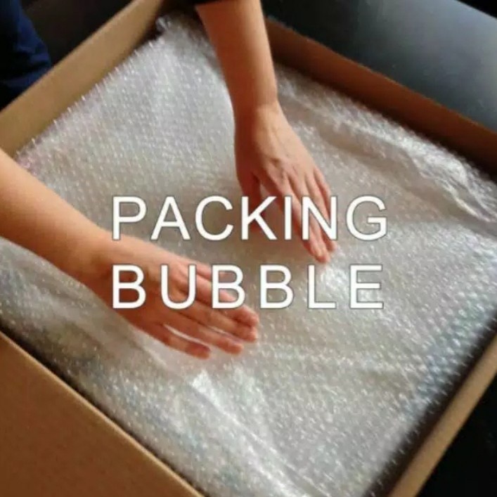 

tambahan packing aman bubble dan fragile